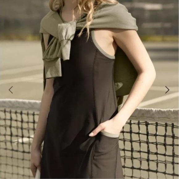 Summersalt Black Do-It-All Tennis Athletic Activewear Sleeveless Dress Size 10 - Picture 4 of 9